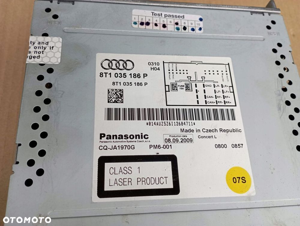 AUDI A5 8T RADIO WYŚWIETLACZ EKRAN 8T0919603E 8T1035186P - 5