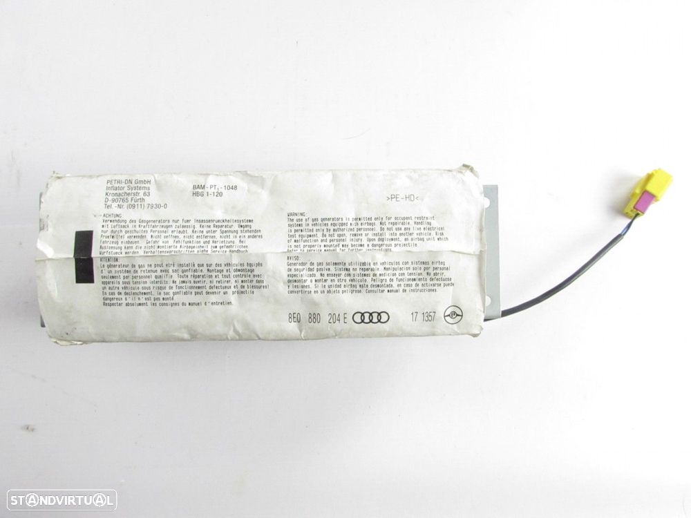 Airbag Passageiro Seminovo/ Original AUDI A4 (8E2, B6)/AUDI A4 Avant (8E5, B6) 8... - 1