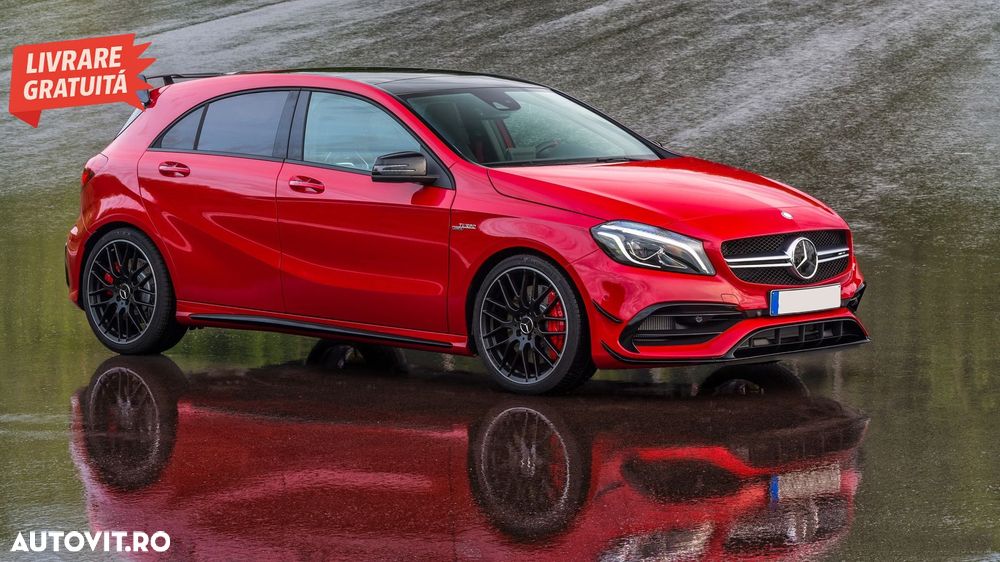Prelungiri Bara Fata Mercedes A-Class W176 Facelift AMG Line (2015-2018) A45 Desig- livrare gratuita - 7