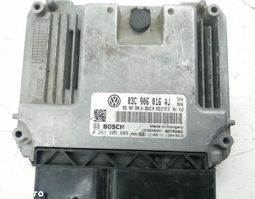 KOMPUTER SILNIKA STEROWNIK VW GOLF VI 1.4 TSI 03C906016AJ - 3