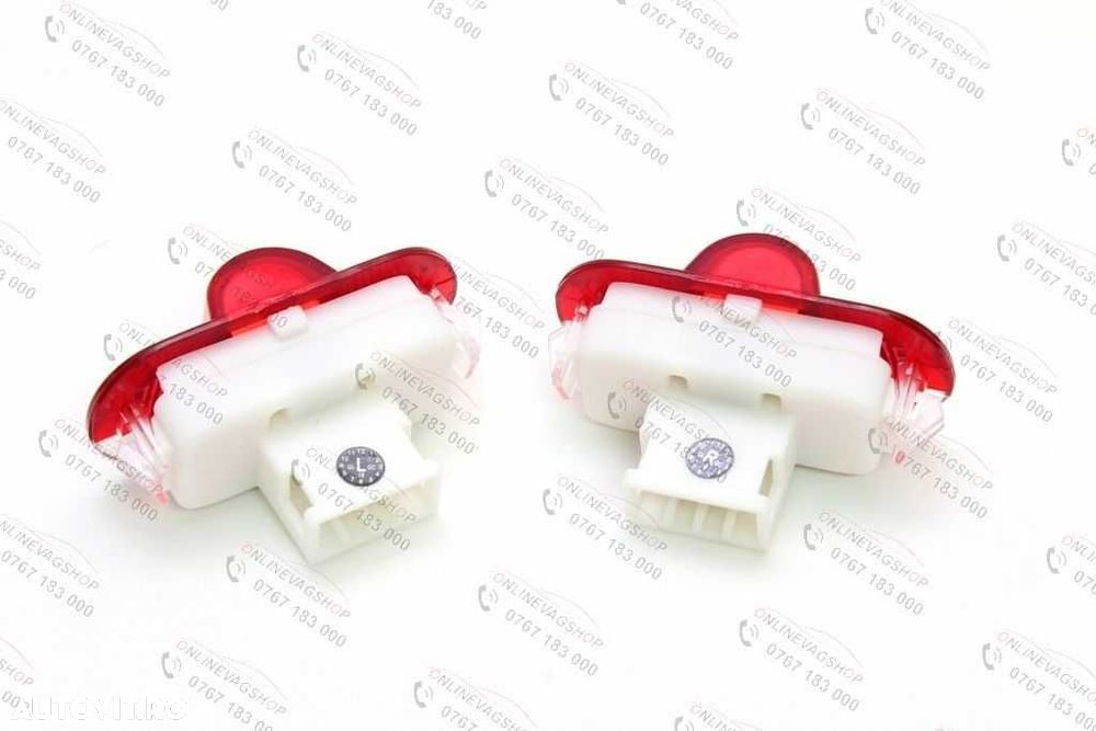 Set lampi dedicate logo Volkswagen pt portiere VW Passat B6, Golf 5,Golf 6, Eos, Scirocco, Passat B7 - 3