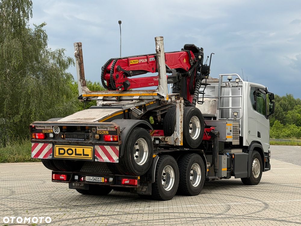 Scania 590R V8 z palfinger s270L z Niemiec od właściciela 2021/22 perfekcyjny stan do drewna drzewa dłużyce z wózkiem DOLL 6x4 ASO SCANIA KONTRAKT - 8