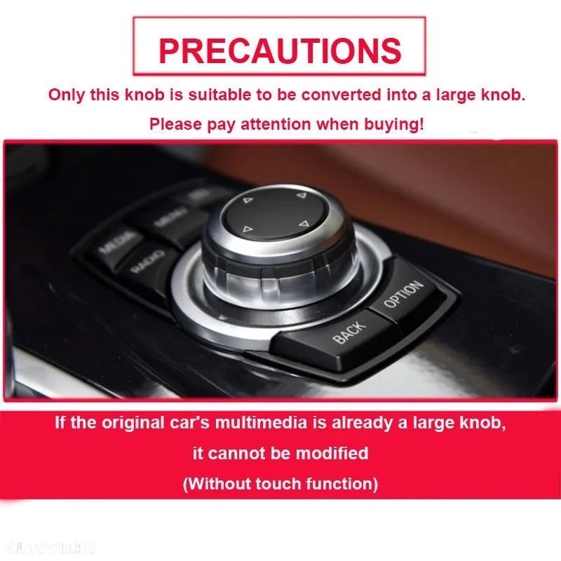 Buton scrol rotita Idrive ceramic Bmw seria 3 5 7 X1 X3 X5 X6 NBT,EVO - 4