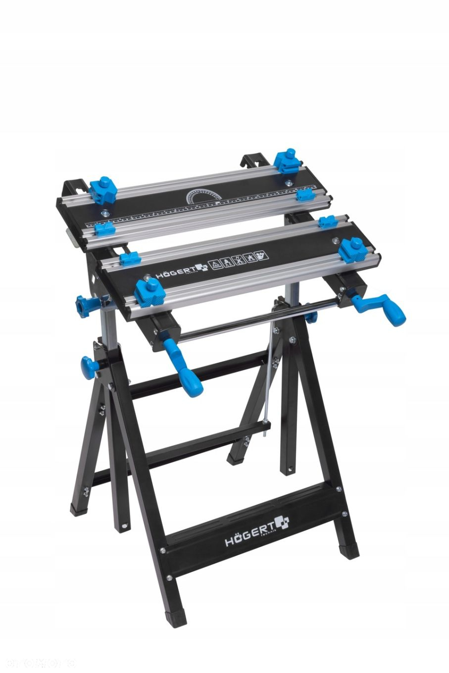 HOGERT STÓŁ WARSZTATOWY SKLADANY 600 x 570 x 770-1070 mm HT7G542 - 5