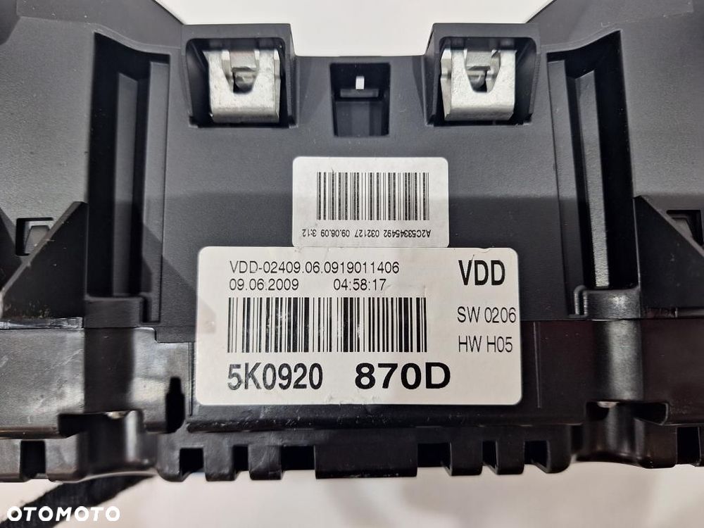 VW Golf VI Zestaw Startowy 1.6B 5K0920870D 06A906033JK - 4