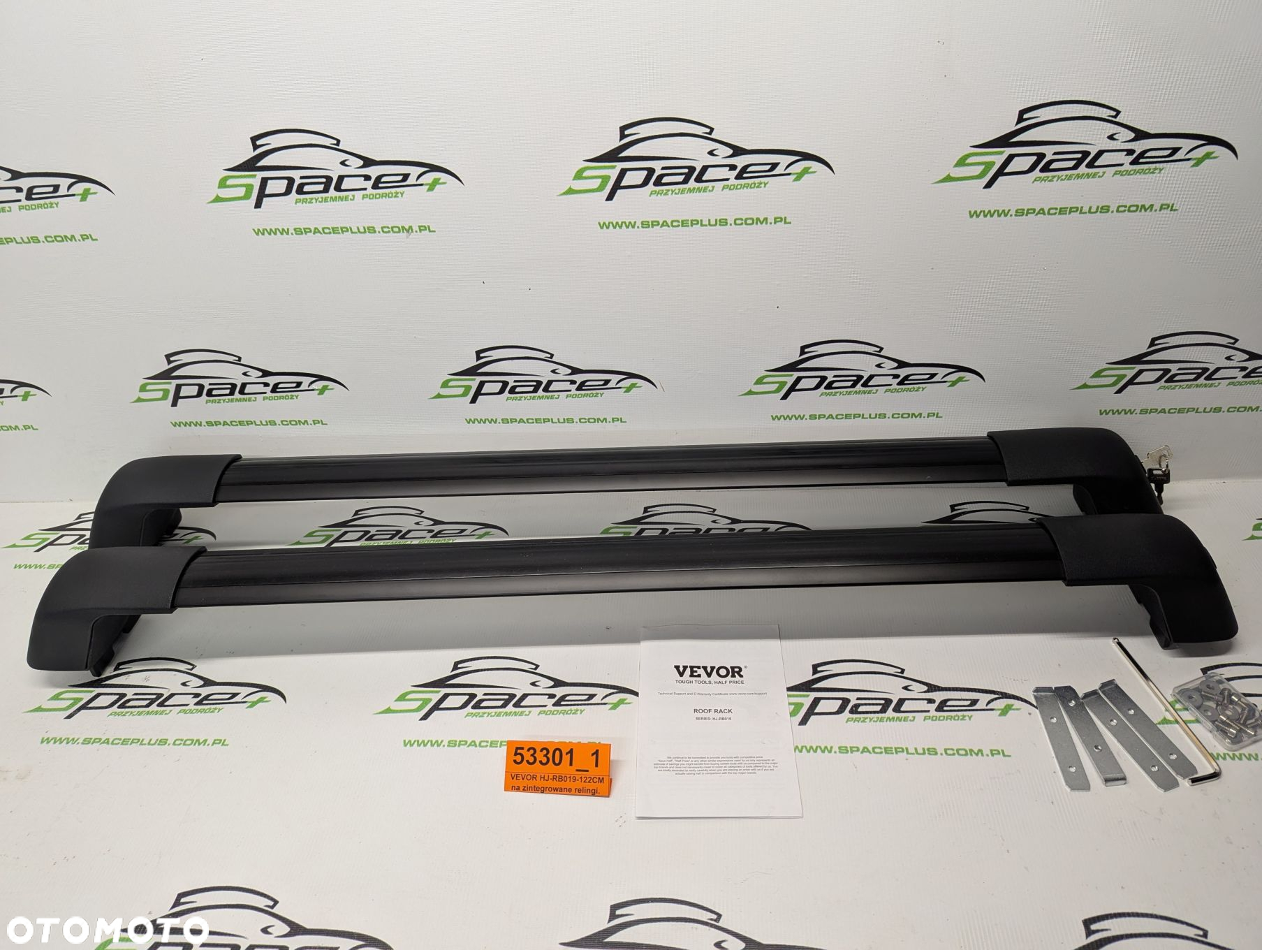 Bagażnik dachowy bazowy belki poprzeczki VEVOR HJ-RB019-122CM na zintegrowane relingi. - 3