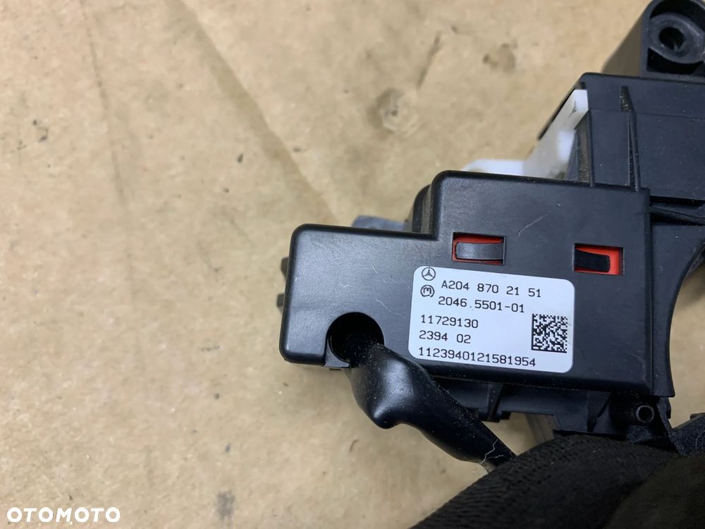 Czujnik moduł blokada fotela kierowcy Mercedes W207 A2048702151 - 5