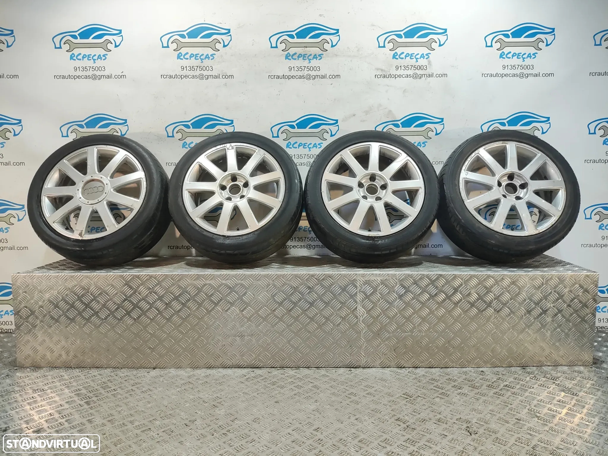 - Jantes 17" Ronal | Audi - A4 B6 - ORIGINAIS - 7.5J | ET43 | 5x112 - 17 Polegadas | 8E0601025AC | 8E0 601 025 AC | Jante | 5 x 112 | 235 45 17 | Pneus - 2