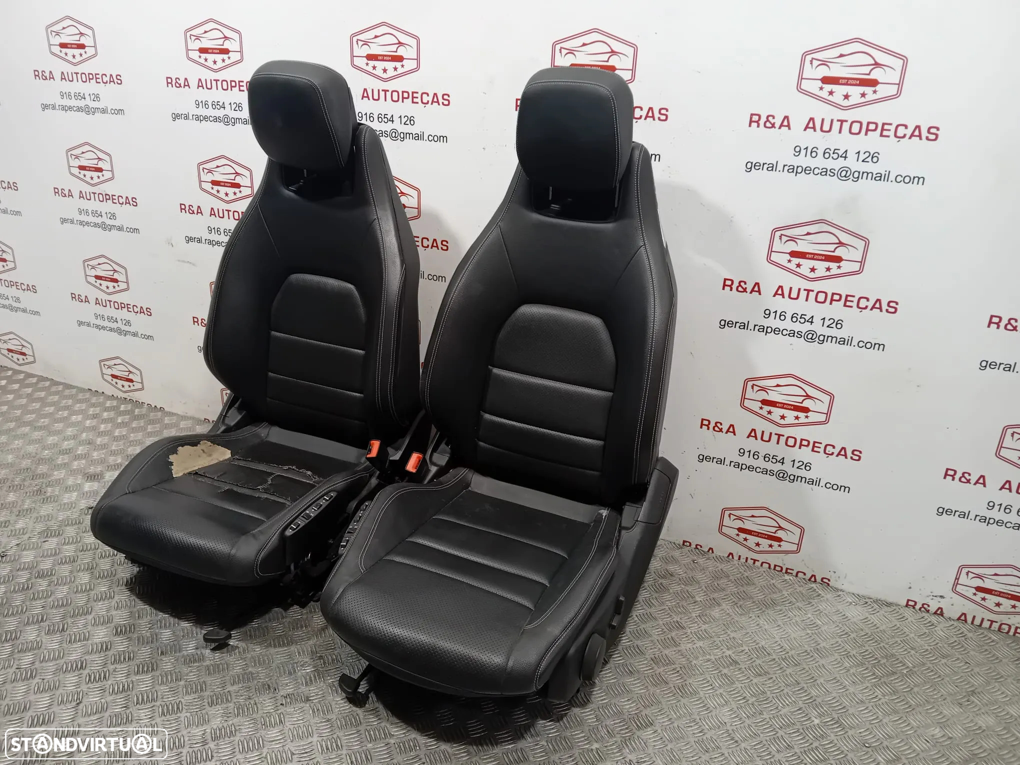 Conjunto de Bancos Mercedes Class E Coupé W207 Elétricos em Pele Original - 11