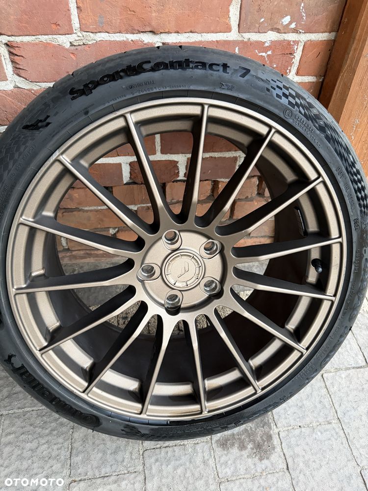 Zestaw kół letnich 18" 5x112 – Japan Racing SL05 Matt Bronze + Continental SC7 - 5