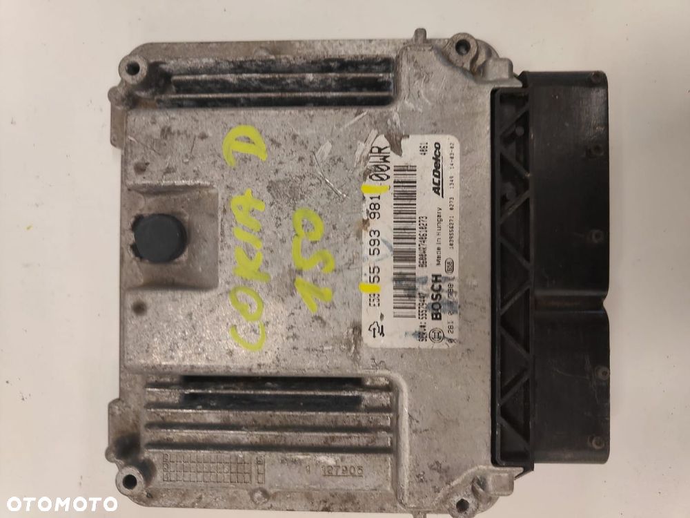 Opel corsa d 55593981 0281019798 KOMPUTER STEROWNIK SILNIKA - 1