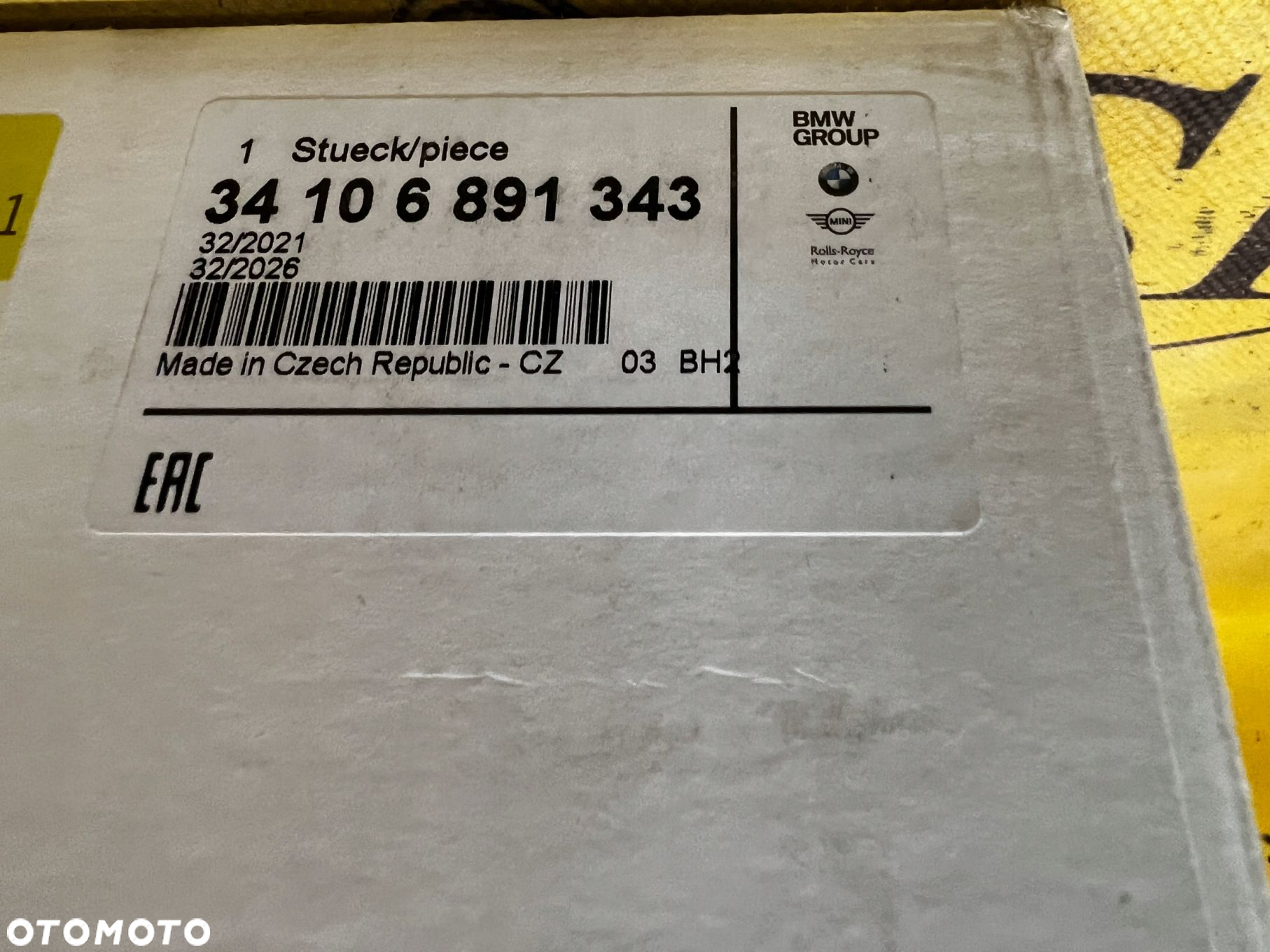 ZACISK HAMULCA CZERWONY PRZÓD LEWY M PERFORMANCE BMW 3 G20 G21 NOWY OEM - 10