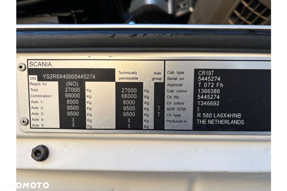 Scania R580 6x4 EURO6 + RETARDER - 22