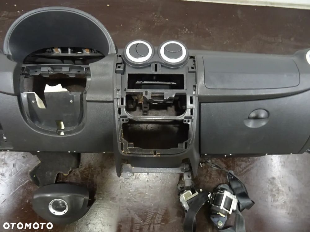 DACIA SANDERO 08-12 DESKA ROZDZIELCZA KOKPIT PODUSZKI PASY - 8