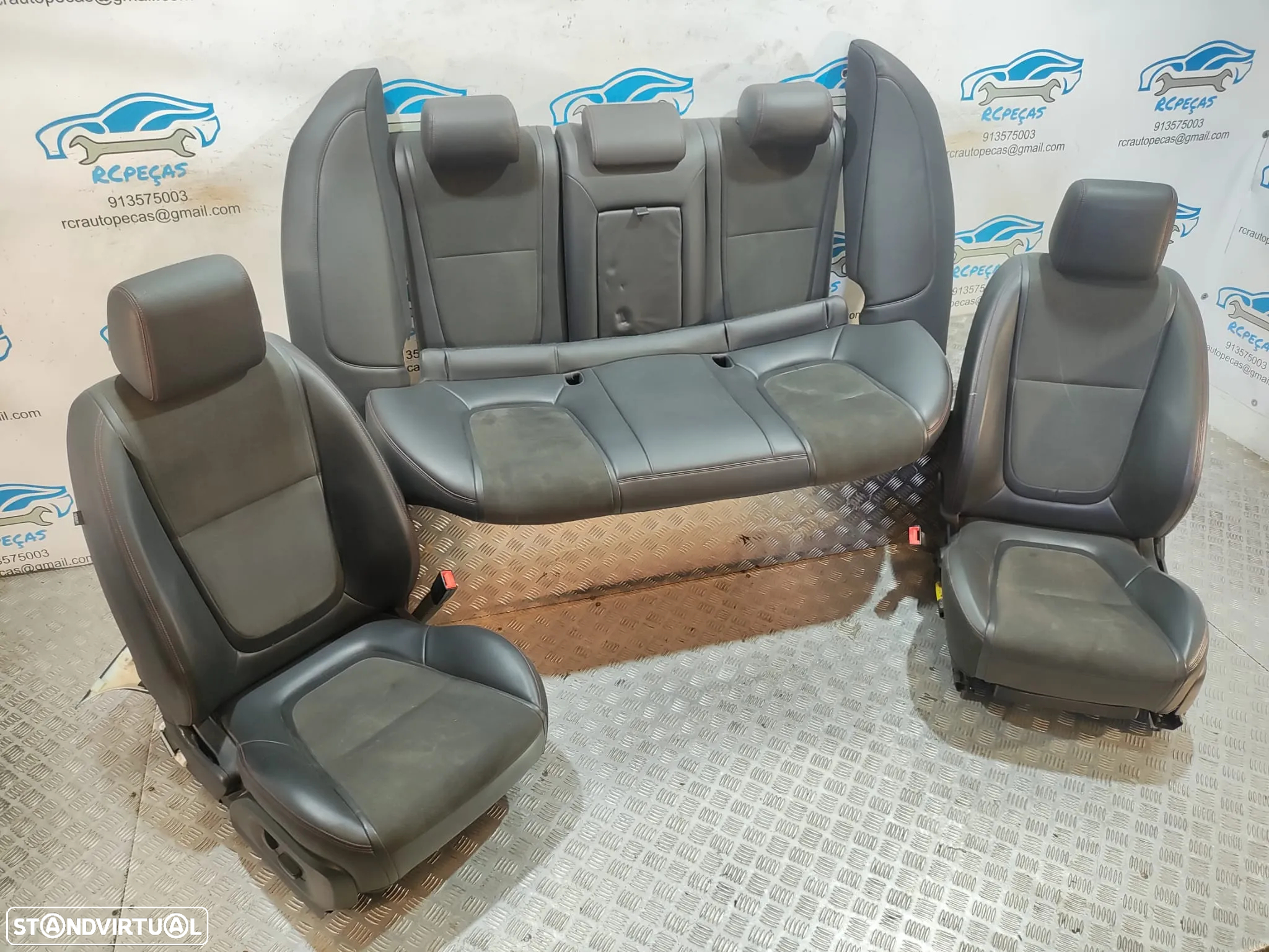 Conjunto Bancos em Pele Elétricos Jaguar XF X250 - 11