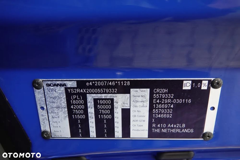 Scania R 410 / LNG / RETARDER / CAŁA NA PODUSZKACH  / 2020 ROK - 35