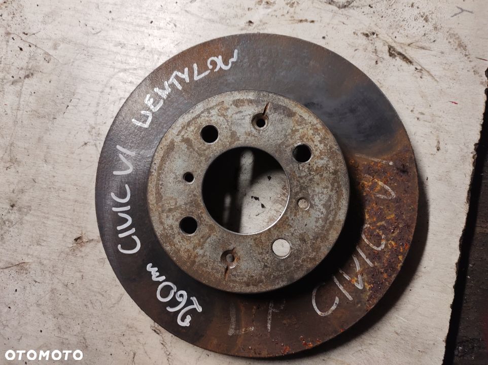 HONDA CIVIC VI 1,4 tarcza hamulcowa 260mm zacisk jarzmo przód tył - 4