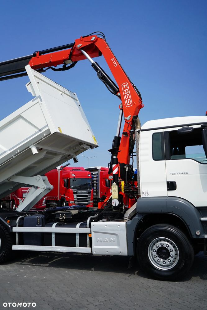 MAN / TGS / 33.420 / E 6 / WYWROTKA + HDS / FASSI F 175 / 6 X 4 / HYDROBURTA - 24