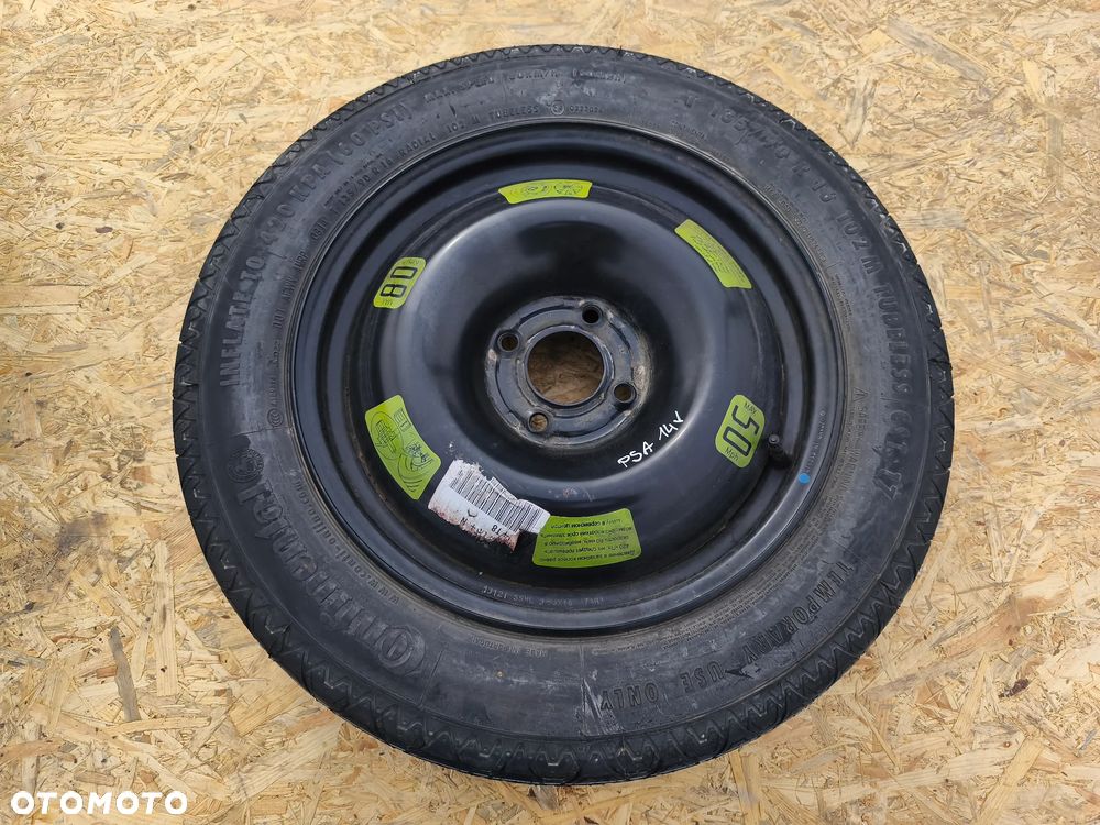KOŁO DOJAZDOWE ZAPASOWE 135/90R16 16 CALI 4X108 CITROEN PEUGEOT OPEL - 1