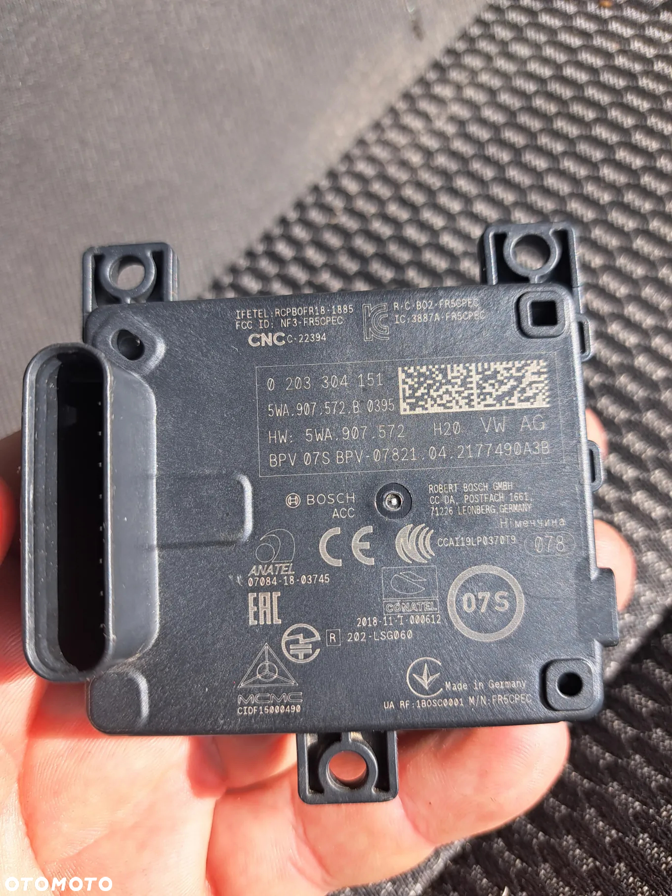 Radar Sensor Distronic ACC VW Golf 8 Caddy V 5WA907572B Škoda Octavia IV SEAT León IV KL Formentor Audi A3 8Y Radarsensor 2020 2021 2022 2023 - 4