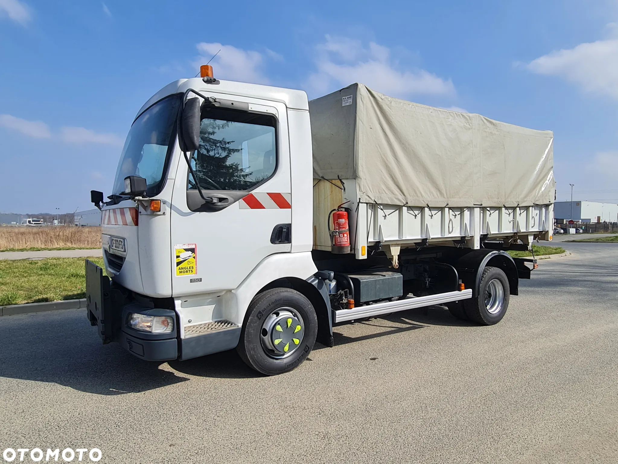 Renault Midlum Wywrotka 3 str Czołownica Specjalny Tylko 116 tys km Plandeka - 3