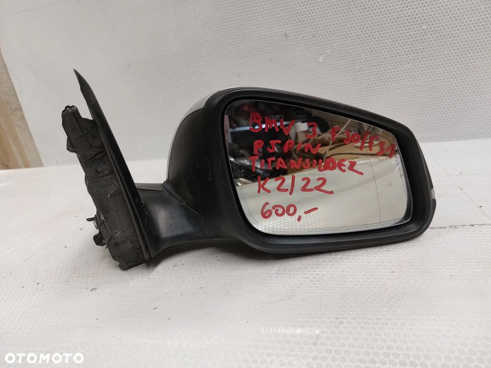 - LUSTERKO PRZÓD PRZEDNIE ELEKTRYCZNE PRAWE BMW 3 F30 F31 TITANSILBER 5PIN - 4