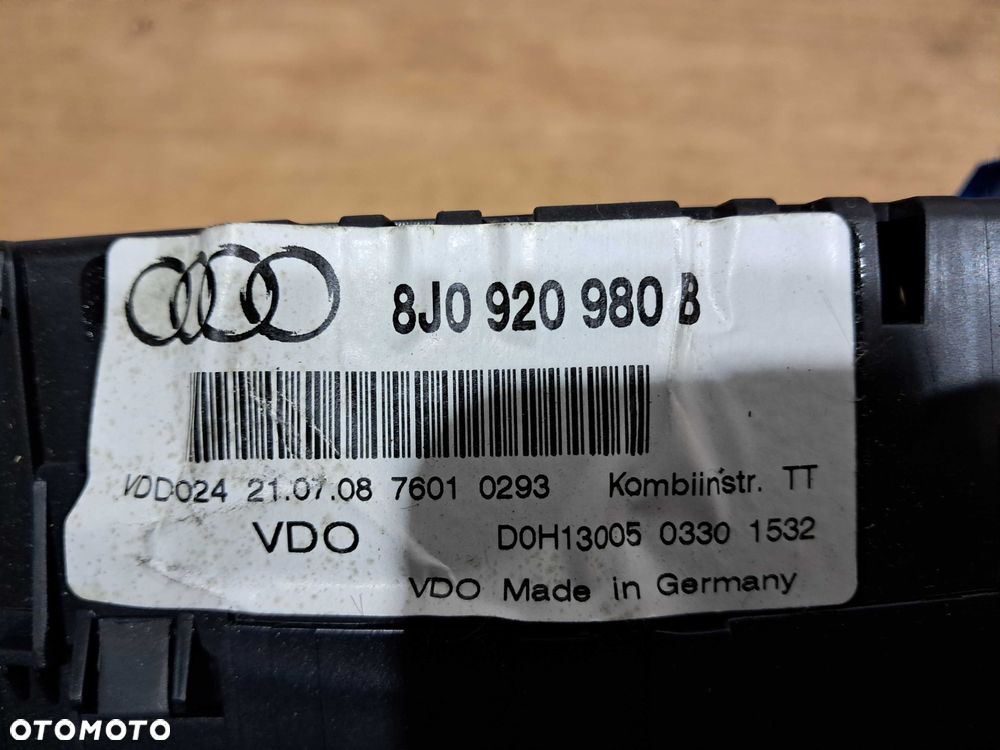 AUDI TT 8J 2.0 TDI QUATTRO licznik zegar zegary CBBB CBB ANGLIK - 6