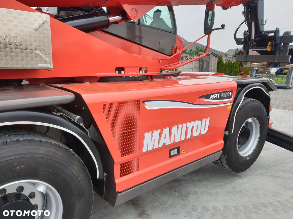 Manitou MRT Roto 2150+Privilege kosz/wciągarka/widły/pilot sprowadzona piękny stan - 9