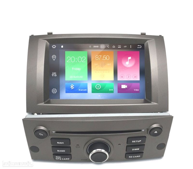 AUTO RÁDIO GPS 7" ANDROID 11 PARA PEUGEOT 407 04 – 10 - 1