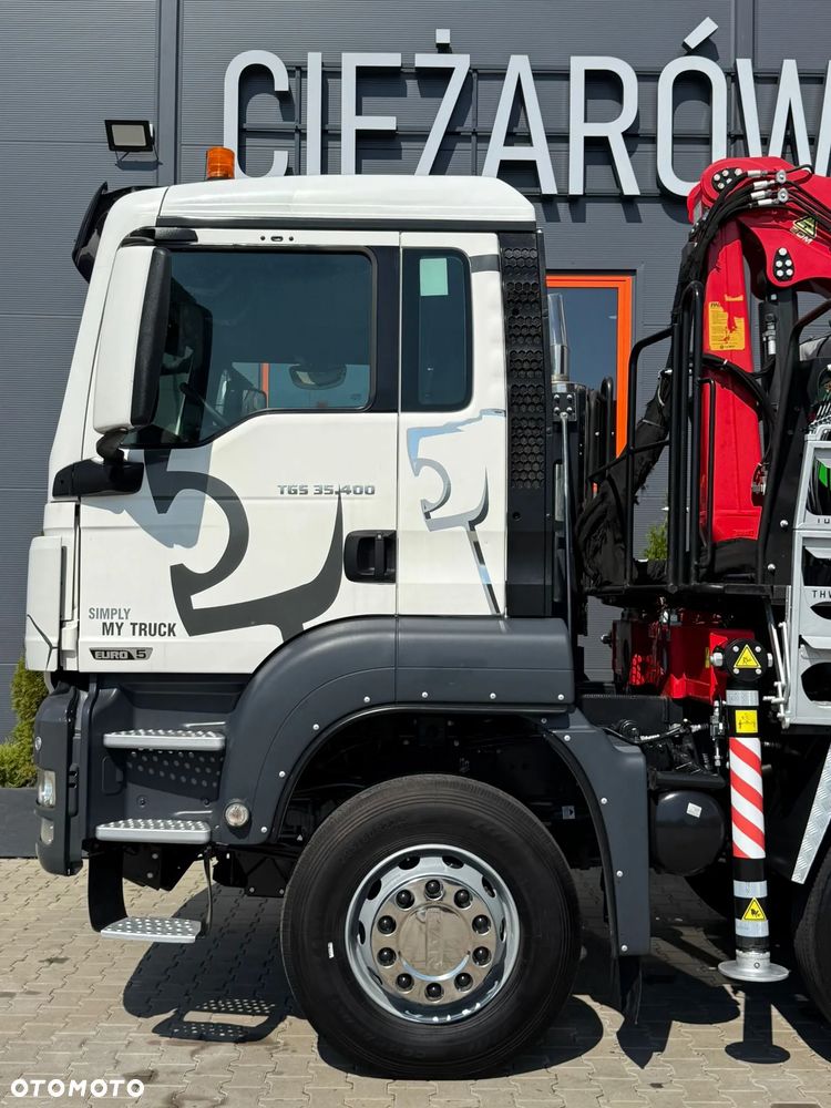 MAN MAN TGS TGX 35.400 // 8x4 // E5 // wywrotka kiper + HDS z czerpakiem / - 25