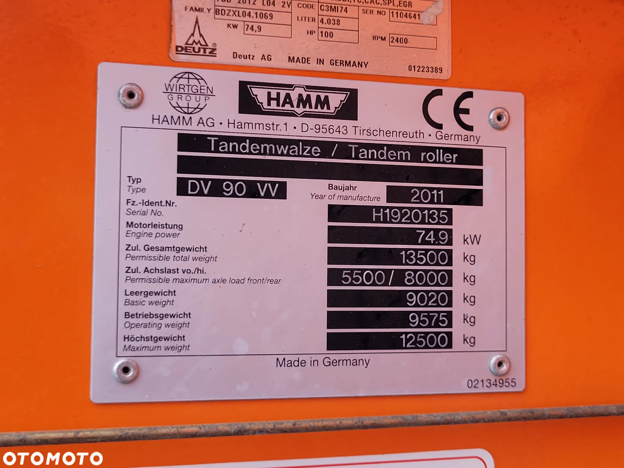 Hamm DV 90 VV - 27