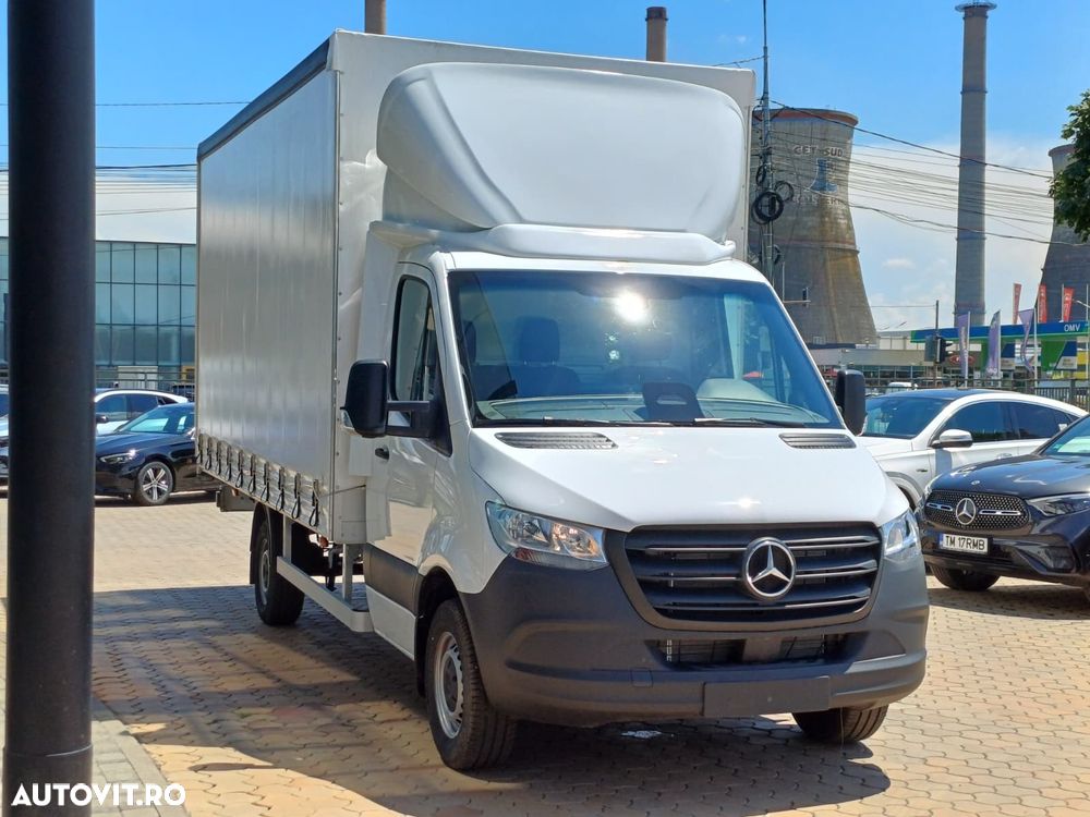 Mercedes-Benz Sprinter 317 Sasiu cu prelata culisanta si sistem de intindere si paravant - 7