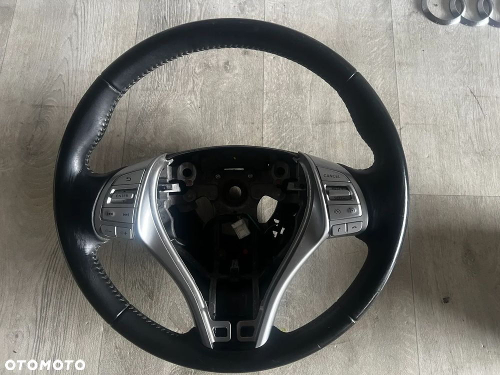 KIEROWNICA AIRBAG SKÓRA NISSAN QASHQAI J11 484304EL1A MULTIFUNKCYJNA - 2