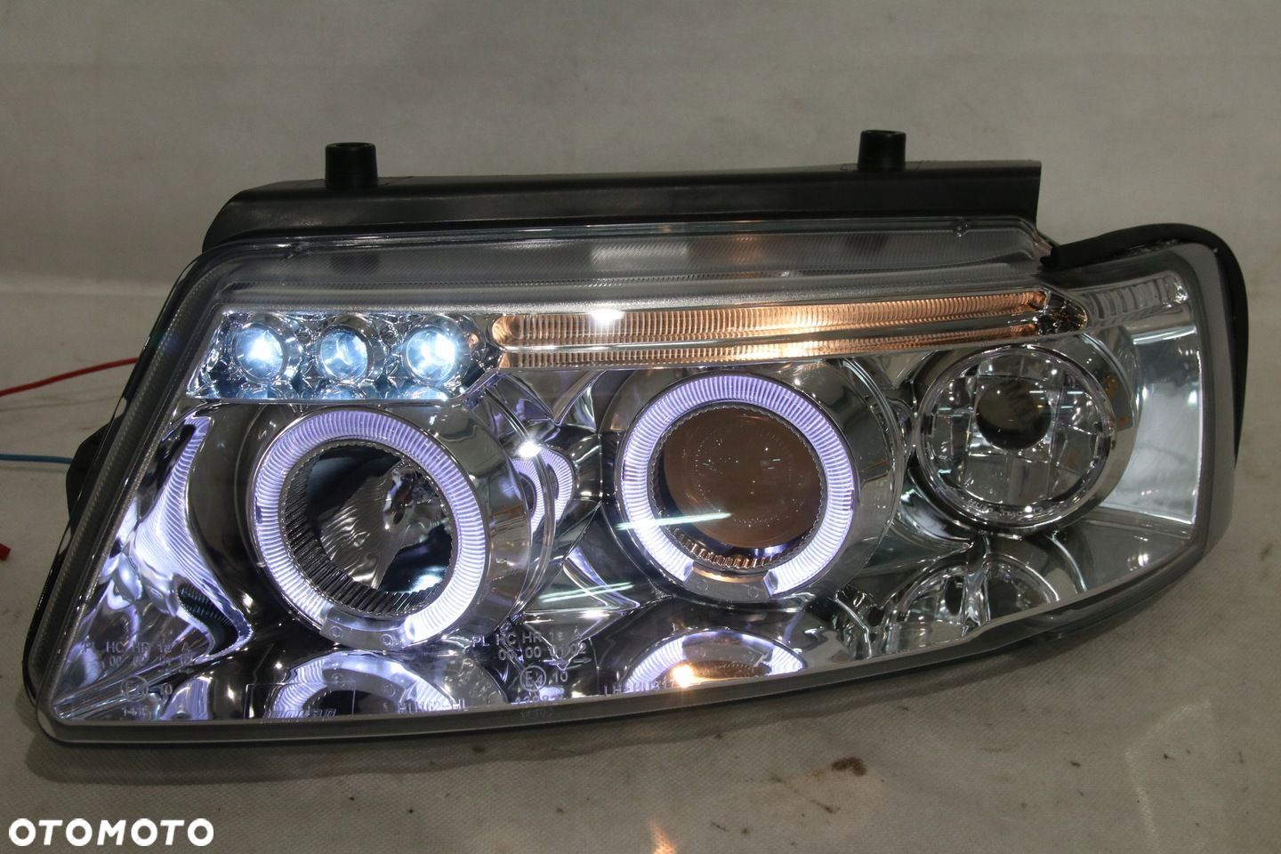 Reflektor Lampa Tuning Junyan Ringi Led angel Eyes VW Passat b5 3b 1996-200 - 4