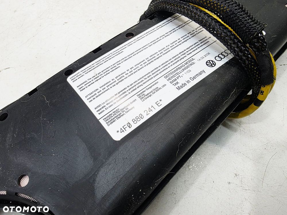 PODUSZKA FOTELA LEWY PRZÓD AUDI A6 C6 4F0880241E - 3