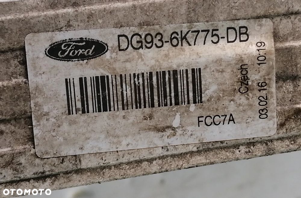 FORD MONDEO MK5 16r 2.0 TDCI CHŁODNICA INTERCOOLER DG936K775DB - 2