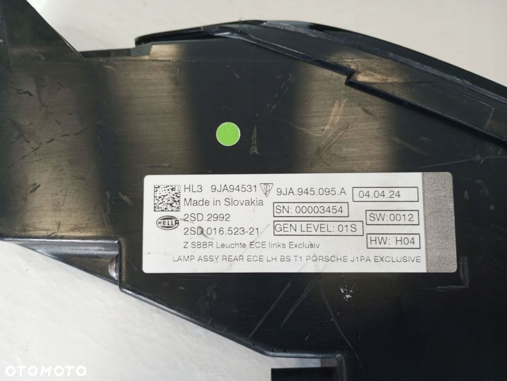 Lampa TYLNA PORSCHE TAYCAN 9J0-945082-K 9J0-945095-A 9J0-945096-K - 9