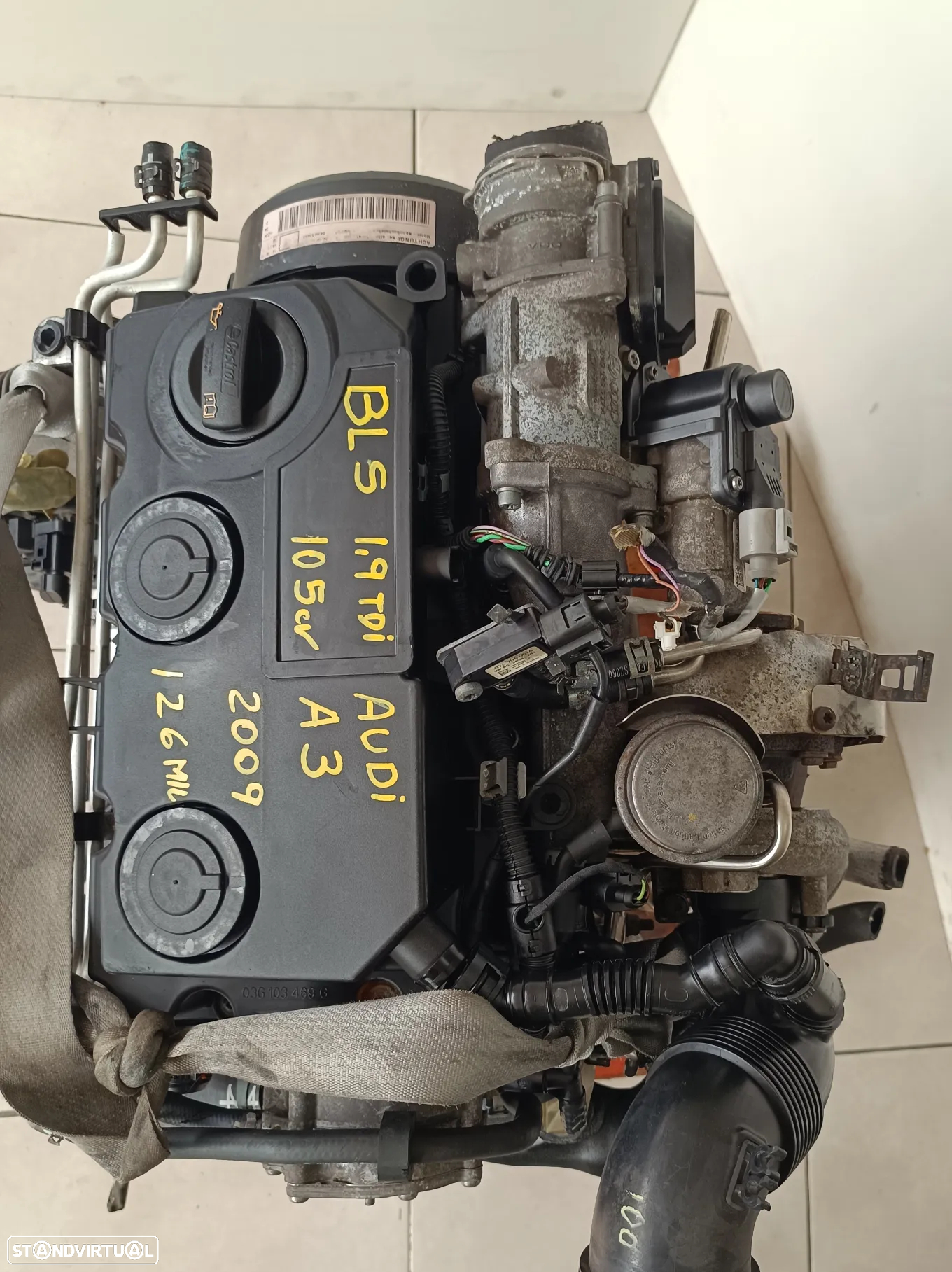 Motor golf 5 1.9TDI 105cv BLS caixa 5 velocidades KBL 2009 - 4