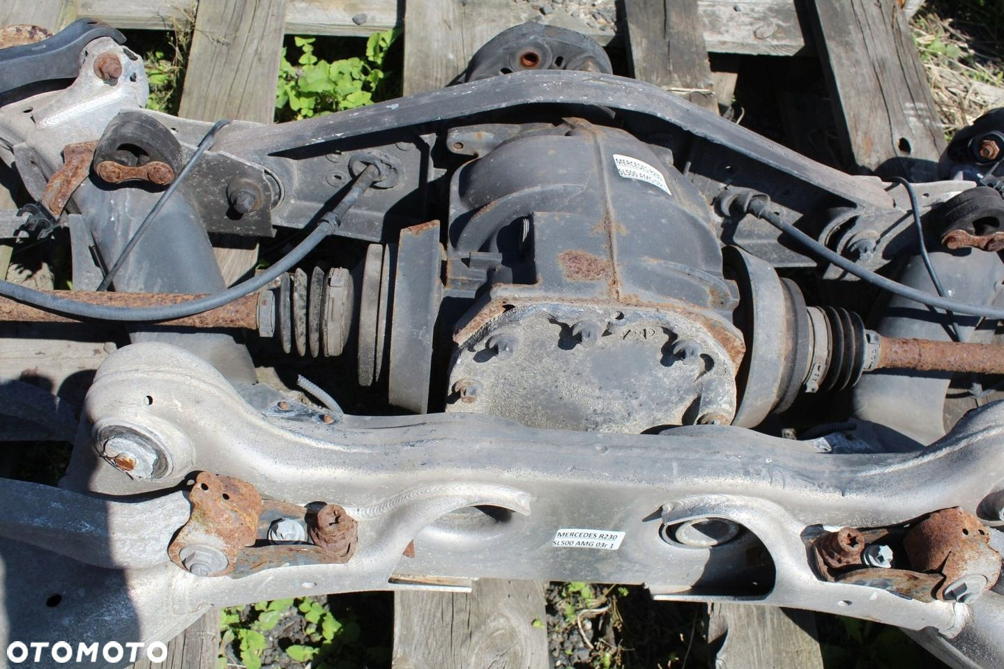 Zawieszenie tył dyfer półosie sanki wahacze kpl OE Mercedes SL R230 SL500 - 12