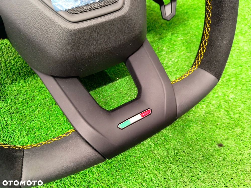 LAMBORGHINI URUS KIEROWNICA ŁOPATKI ALCANTARA ŻÓŁTA NIĆ - 2
