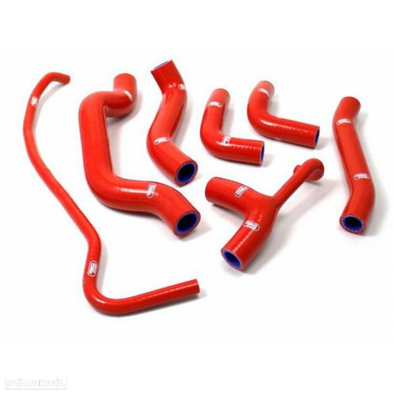 kit tubos radiador samco ducati monster 821 vermelho - 1