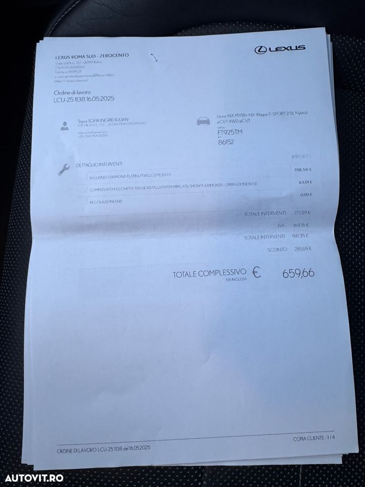 Lexus Seria NX 300h AWD F Sport - 20