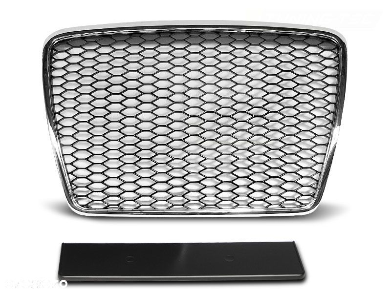 atrapa grill audi a6 c6 09-11 sport chrome - 1