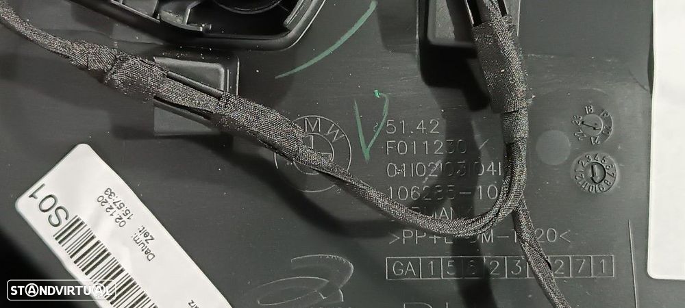 FORRA DA PORTA TRASEIRA DIREITA BMW SERIE 1 LIM. (F40) 118D M SPORT - 2