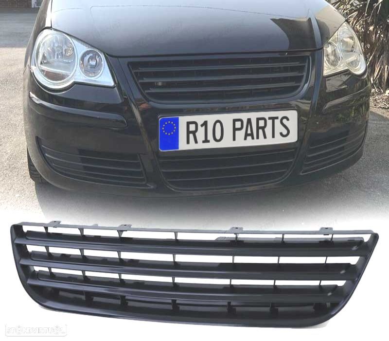 GRELHA FRONTAL VOLKSWAGEN VW POLO 9N3 05-09 PRETO - 1
