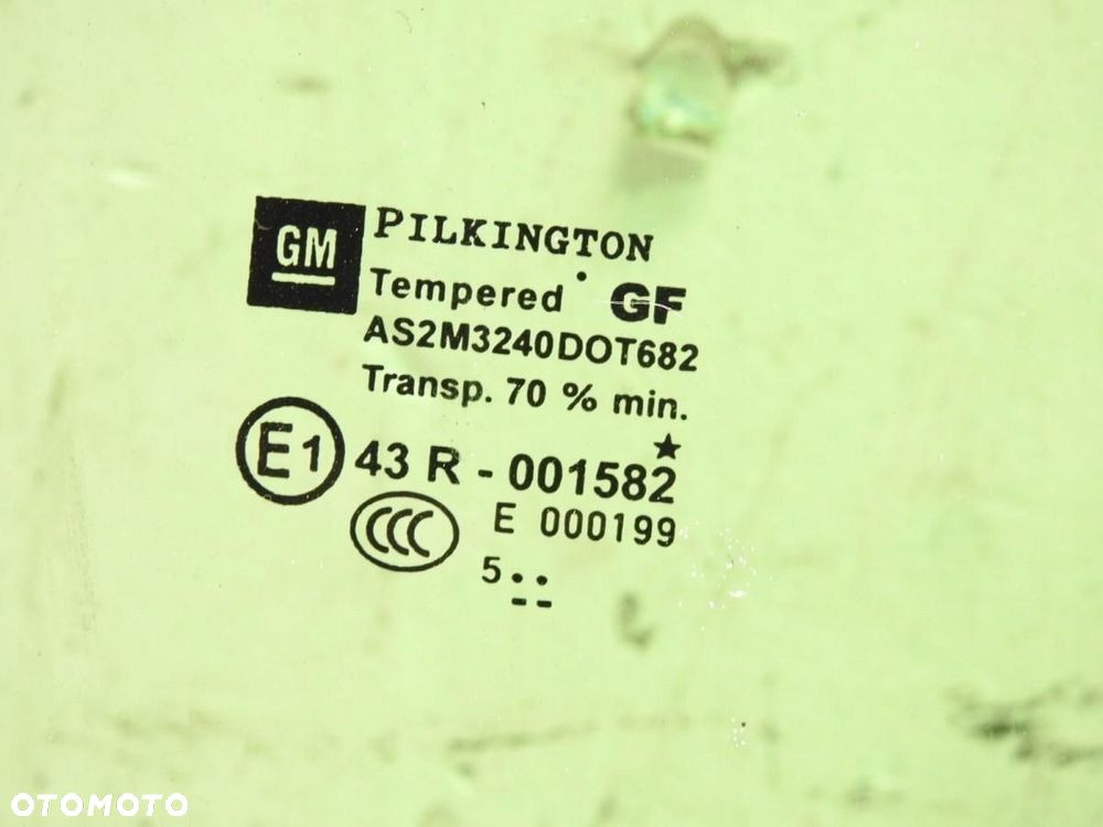 SZYBA DRZWI PRAWY PRZÓD OPEL ZAFIRA B - 5