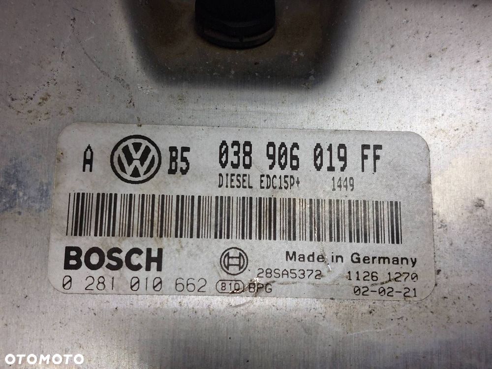 ZESTAW STARTOWY LICZNIK GOLF IV 1.9 TDI AUTOMAT 038906019FF 1J0920806H - 2