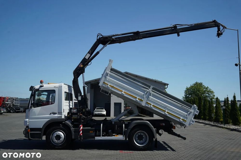 Mercedes-Benz ATEGO 15.24 / 4X2 / WYWROTKA + HDS HIAB 088 BS-2  /   ROTATOR /MANUAL - 3