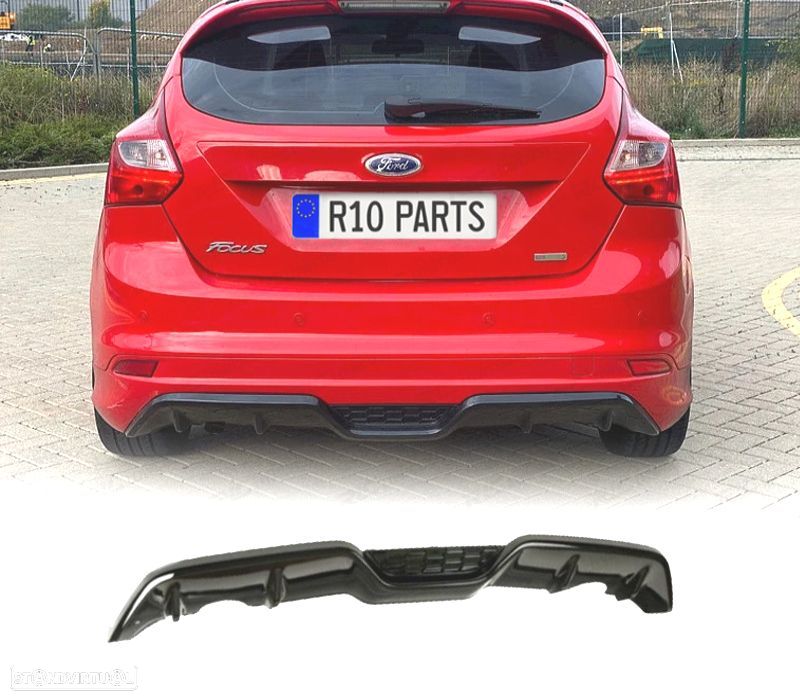 DIFUSOR TRASEIRO FORD FOCUS MK3 ST 11-14 - 1