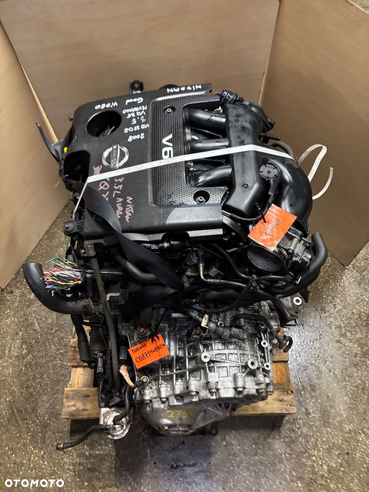 Silnik Nissan 3,5 V6 VQ35 Murano Pathfinder Navara kompletny film video eBay - 9